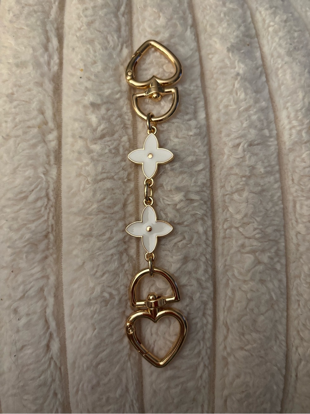 Gold and White Purse Extender, New